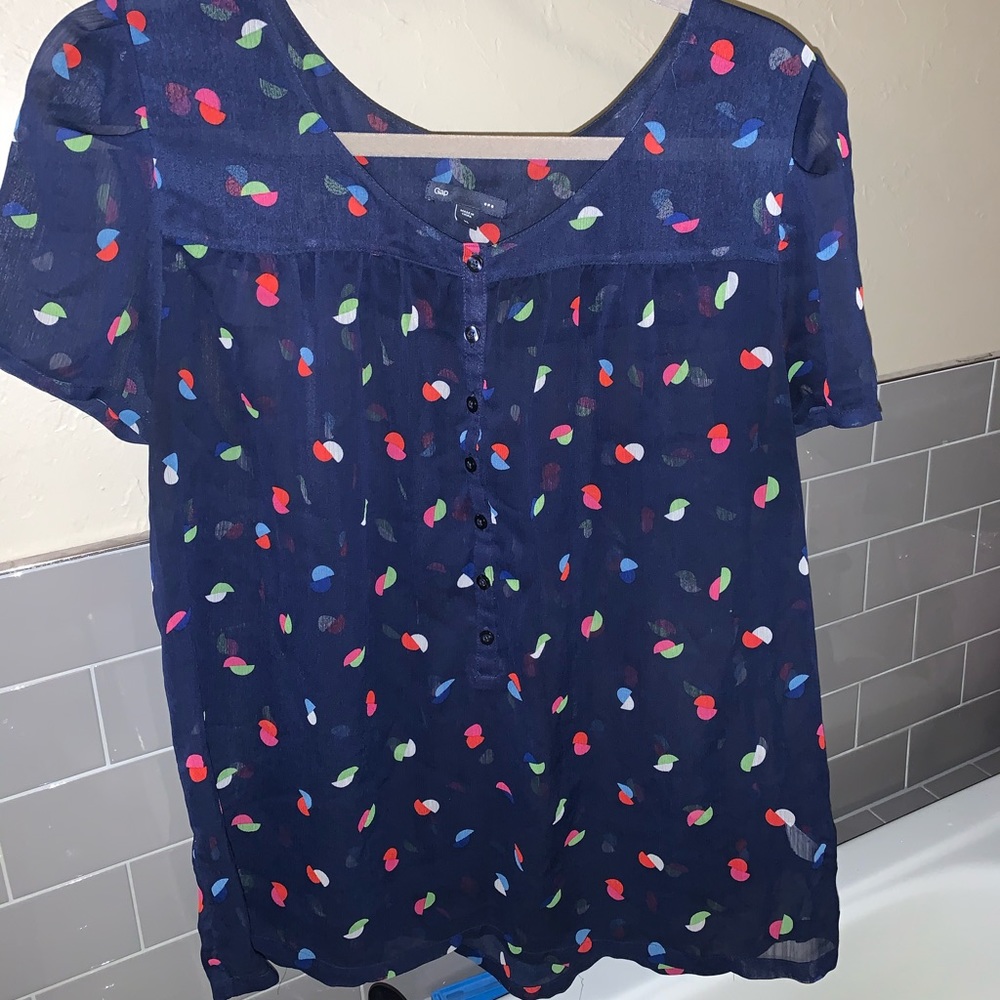 Sheer Gap Blouse